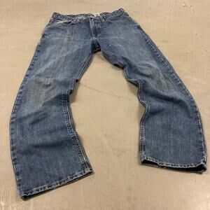 Y2K cinch relaxed western Jeans 33x30